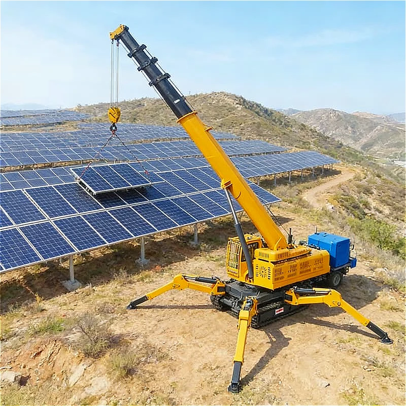 Spider Crane 5 Ton Compact Crawler Crane With Remote Control For Power Plant Turbine Maintenance Customized high quality sale