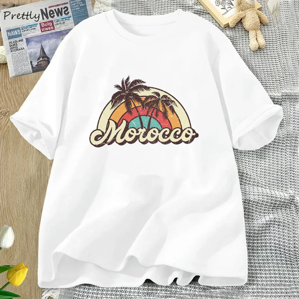 

Maroc Morocco Tee women funny tshirt girl Japanese harajuku manga clothes