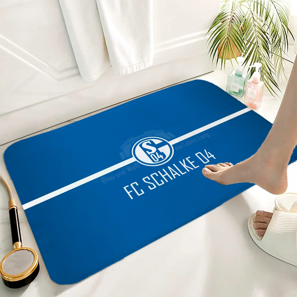 Bath Mat Rug Bathroom Foot Mat Non-slip Mat Small Floor Mats Door Mat FC S-schalke-e 04 Carpets Entrance Carpet for Kitchen Rugs