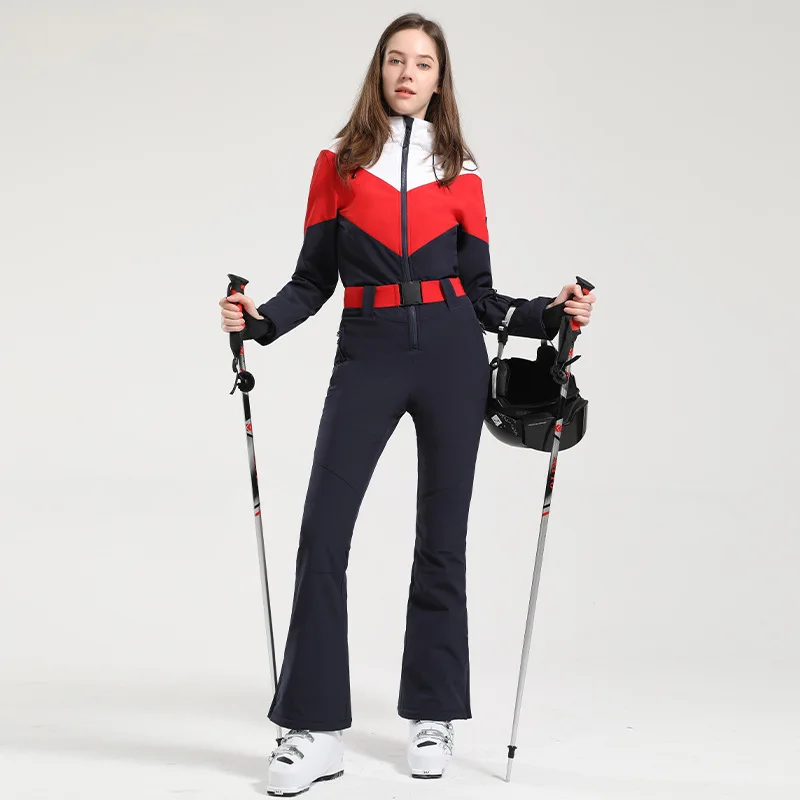 The New One Piece Ski Suit Men Full Body Woman Ski Suit Women Woman Ski Jump Suit