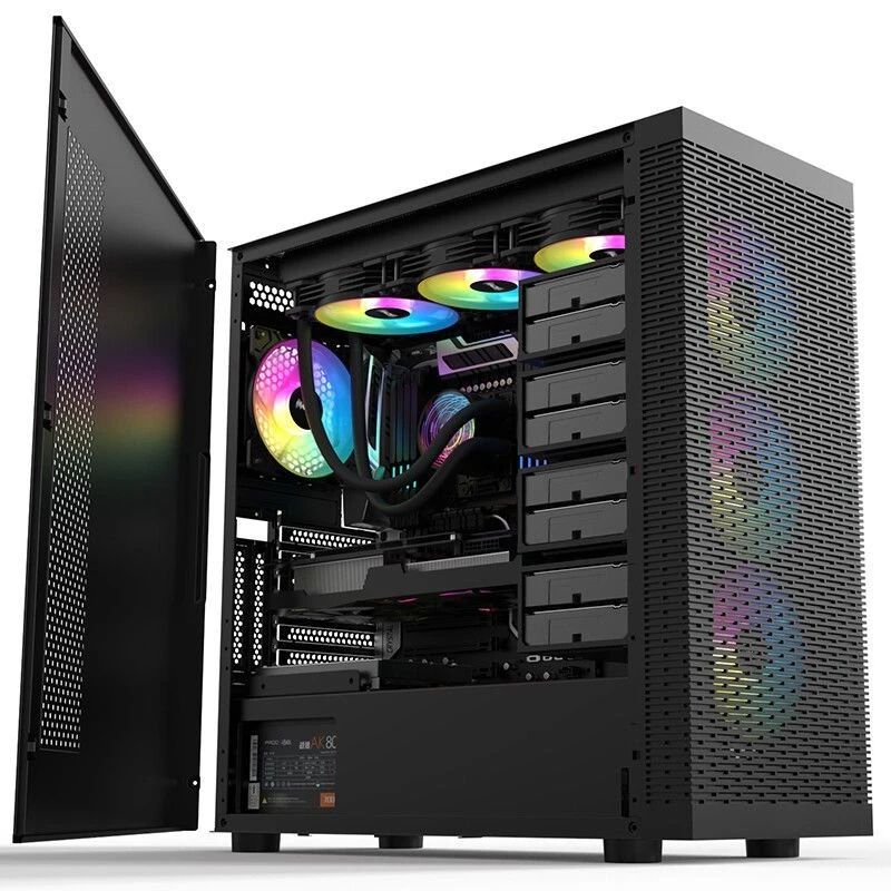 Chassis F20 multi-bit hard disk ATX main board 360 water-cooled desktop server computer nas chassis