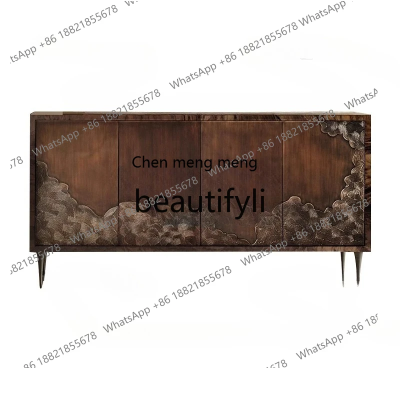 

New Chinese classical chest, living room storage, dining side cabinet, bedroom locker can be customized, furniture
