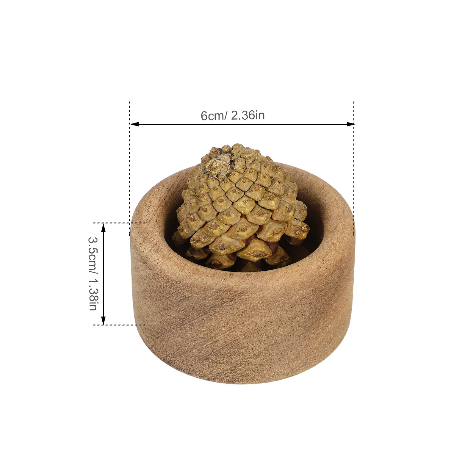 3Pcs Natural Wood Essential Oil Diffuser Small Portable Round Aromatherapy for Home Office Car Room Scent Home Diffuser