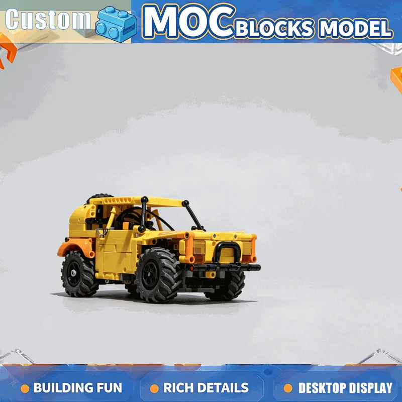 NEW 562 PCS RC Off Road Trophy Truck Model Building Blocks DIY Assembly Creative Technology Vehicle Collection Display Toy Gift