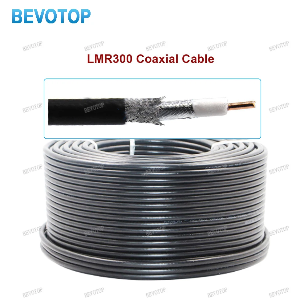 LMR300 Coaxial Cable 50 Ohm Low Loss 50-5 Pigtail Jumper Wire Cord High Quality Various Lengths Available 1M to 200M