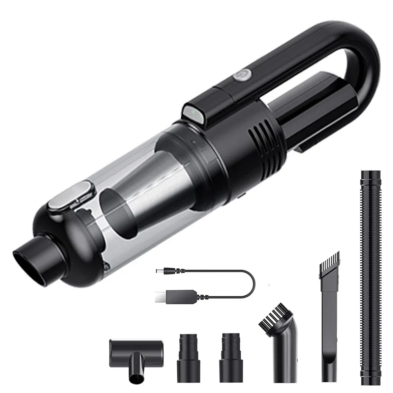 Handheld Vacuum Cleaner, Rechargeable Portable Mini Car Vacuum Cleaner with LED Light, Suitable for Home, Pet Hair