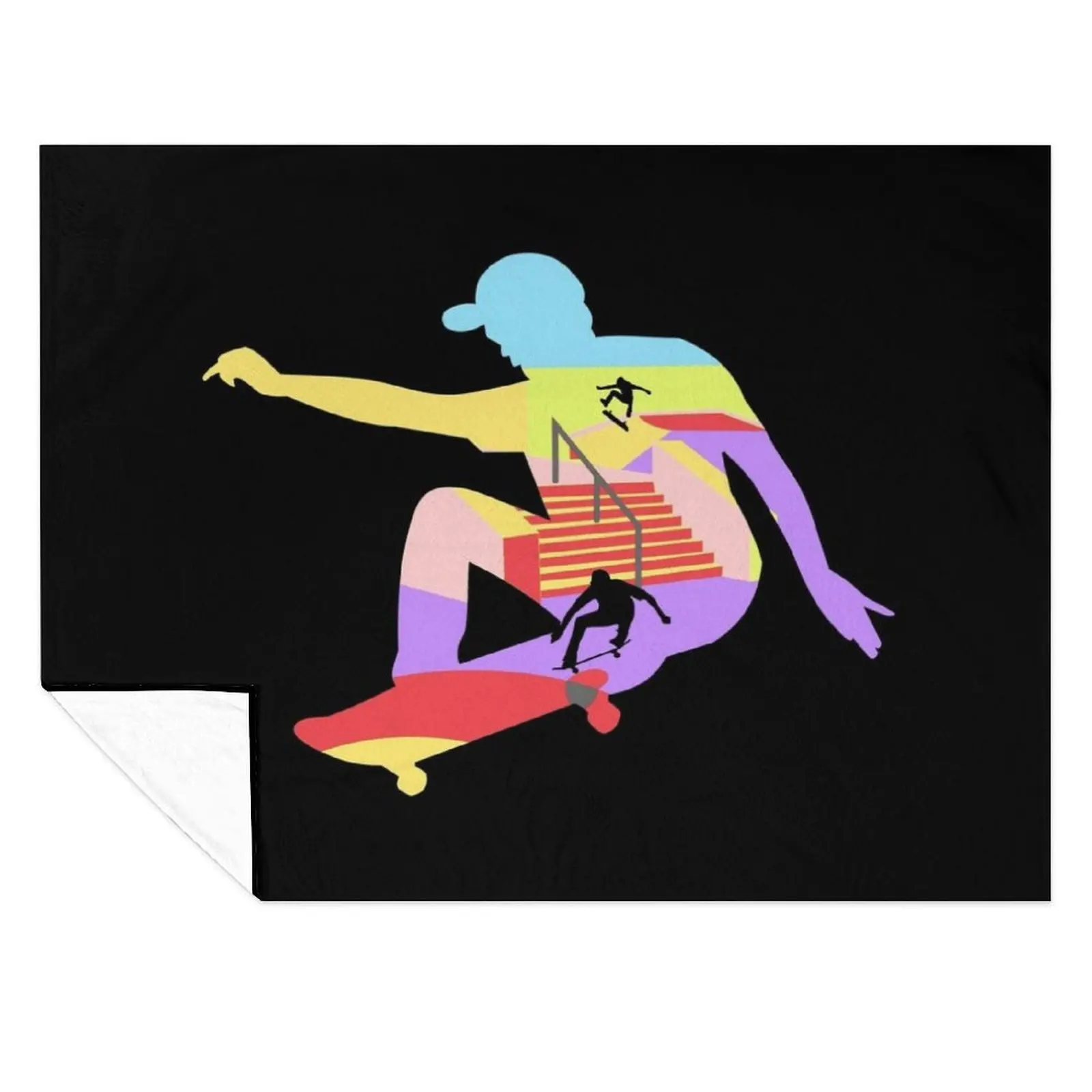 

Skateboard Throw Blanket Camping Decorative Beds Luxury Brand Blankets