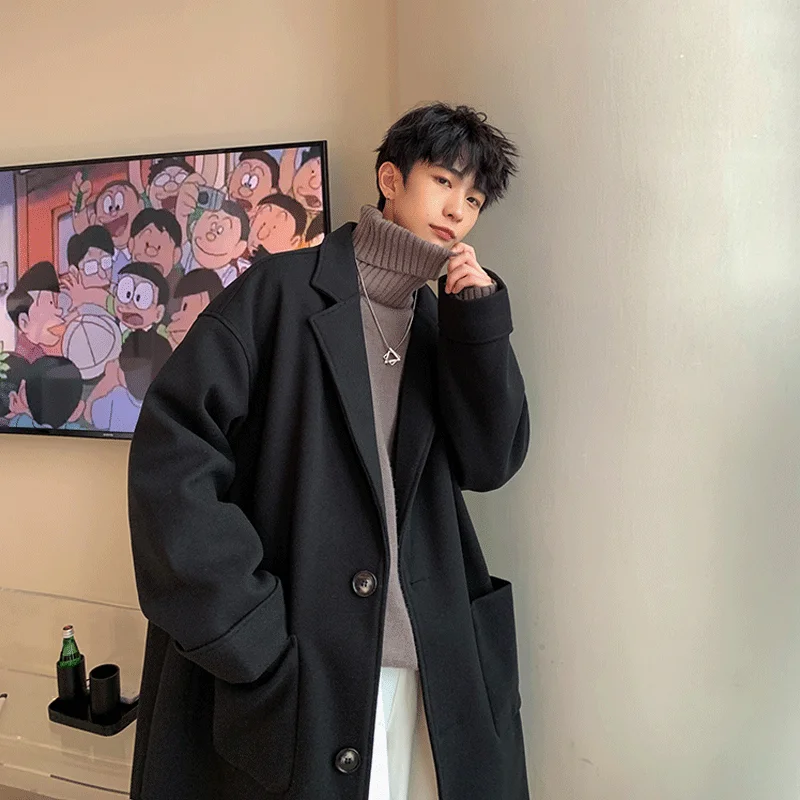 

Wool Blend Coat Oversized Mens Pinafore Cut Front Panel Apron Shield Guard Protection Defense Cover Shelter Screen Curtain Style
