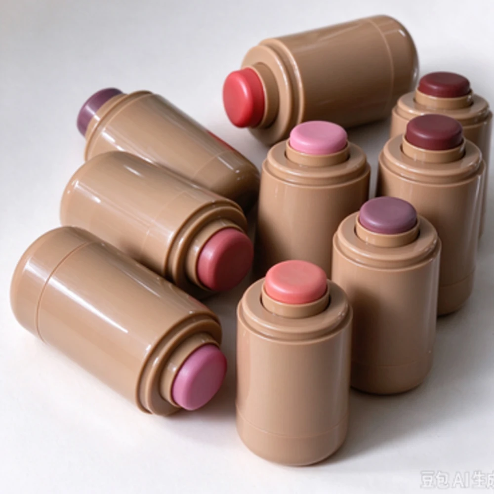 Brand Makeup Blusher Rouge Powder Blush Lipstick Cheek Hydrating Stick Natural Cream Lip Gloss Cheek Easy Apply Color