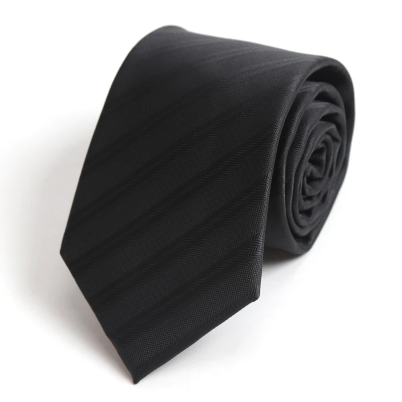 Dasi Pria Hitam Fashion 8CM Jacquard Tenun Motif Garis Titik untuk Hadiah Pria, Dasi Pengantin, Bisnis, Pesta Pernikahan, Aksesoris