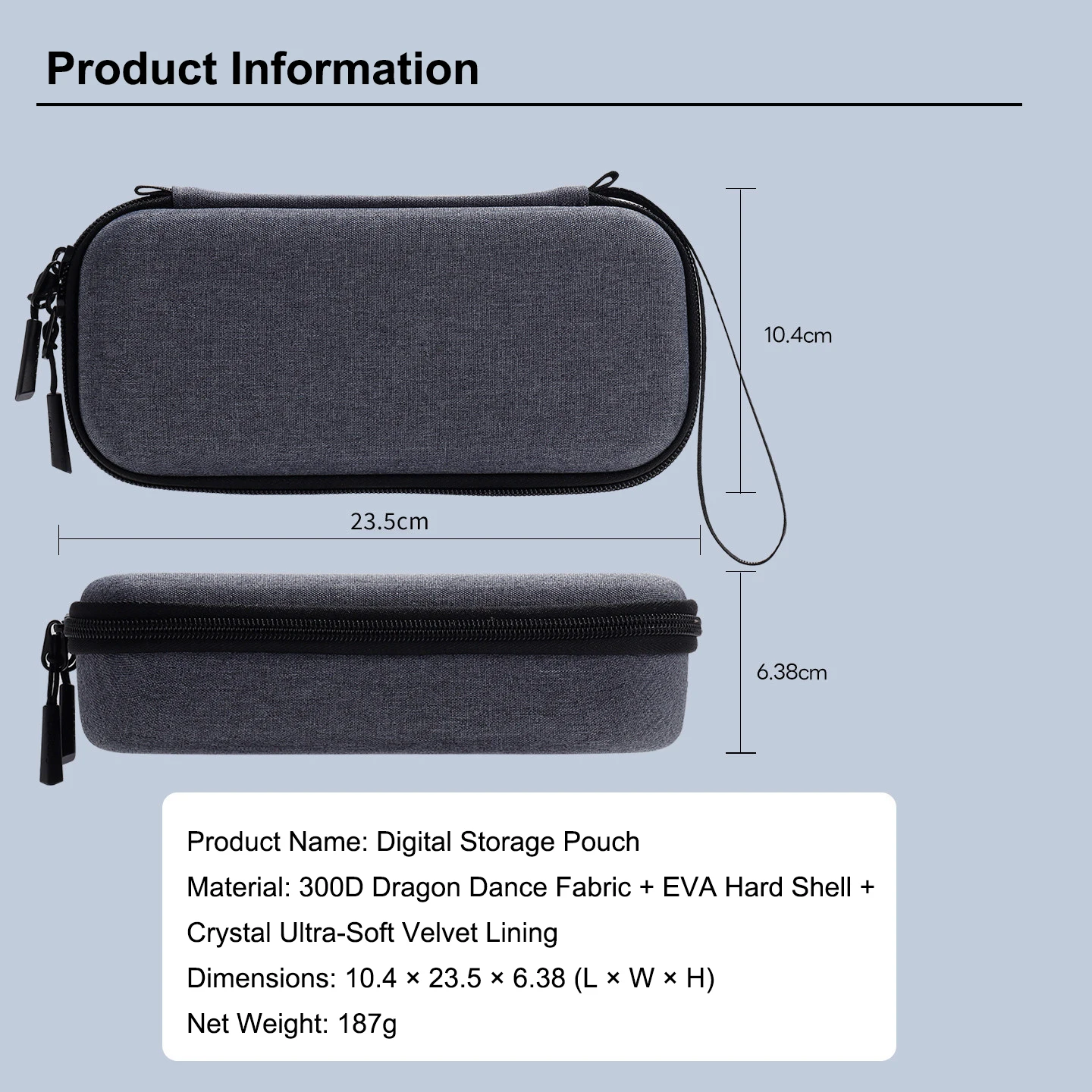 

Carry Case for DJI Osmo Pocket 4Pro Standard Shockproof EVA Hard Shell Adjustable Strap Crossbody Sling Pouch Bag