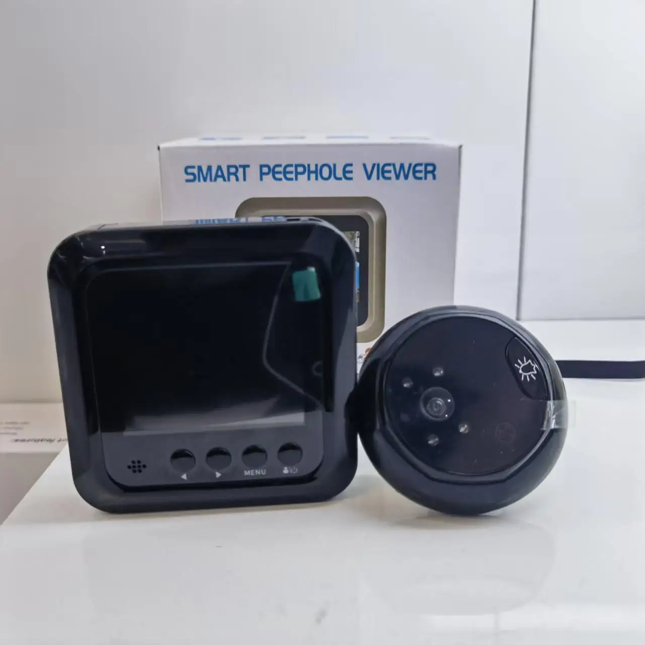 

Digital Doorbell Peephole Camera 2.4'' HD 120° Wide-angle Camera Door Intelligent Cat Eye Camera Security Door Viewer Danmini