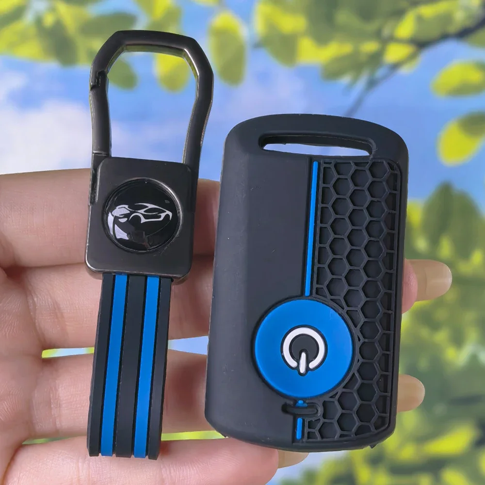Sleek Honeycomb‑Pattern Key Shell With Keychain For YAMAHA XMax 125 250 300 400 NMAX 125 Tmax Tech Max Scooter Fob Guard