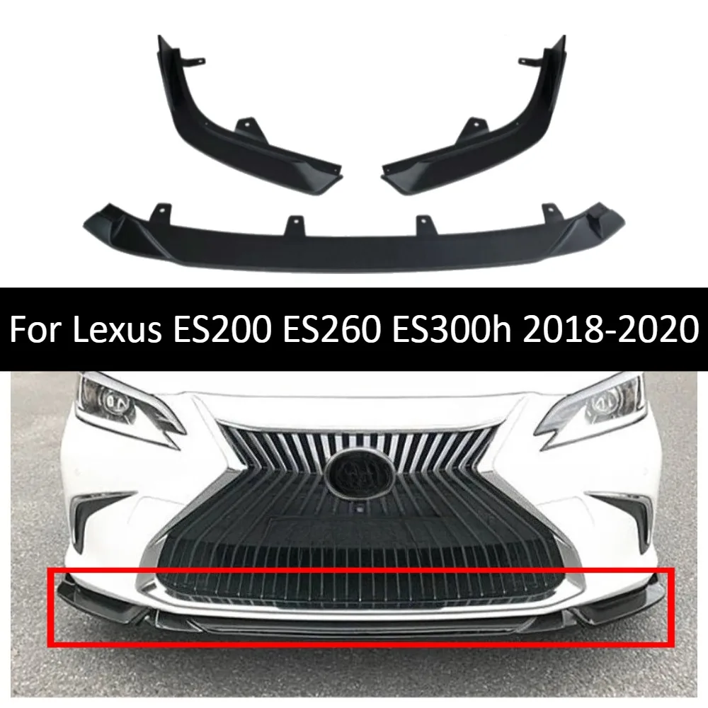 

Front Lip Splitter For Lexus ES200 ES260 ES300h 2018-2020 Bumper Spoiler Body Kit Exterior Trim Car Styling Accessories Upgrades