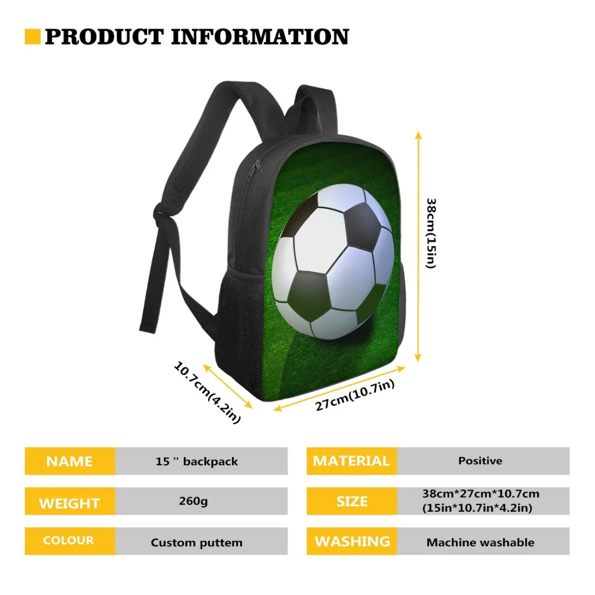 Creative Football 3D Print Backpack For Women Men Kids Bag Children Bookbag Toddler Bagpack Leisure Fashion Student Rucksack