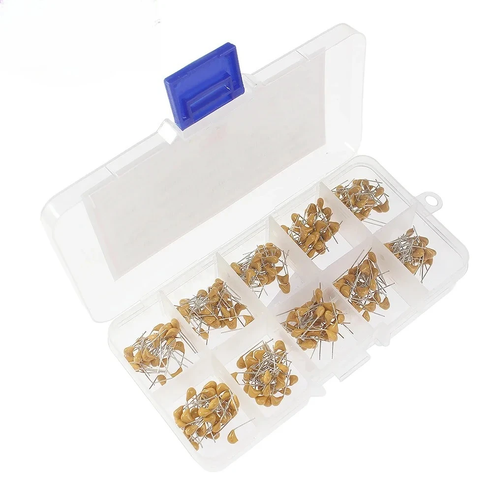 480 ชิ้น/กล่อง 50V Monolithic เซรามิค Capacitor Kit 10pF-10μF 24 ค่า SMD Assortment สําหรับ PCB Decoupling Electronics โครงการ