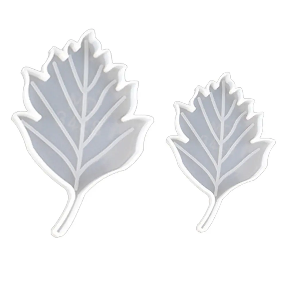 2Pcs Delicate Leaf Silicone Coaster Mold for Epoxy Resin Casting DIY Craft Tray Decor Photo Prop Eco Friendly