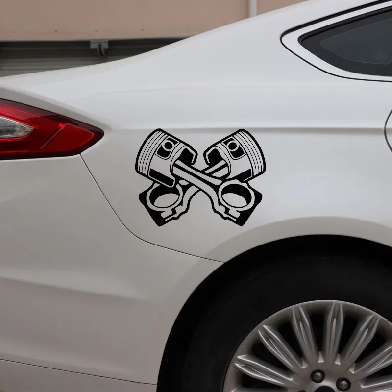 Engine piston pattern Sun protection and waterproof car stickers Motorcycle stickers Creative accessories vehicle supplies