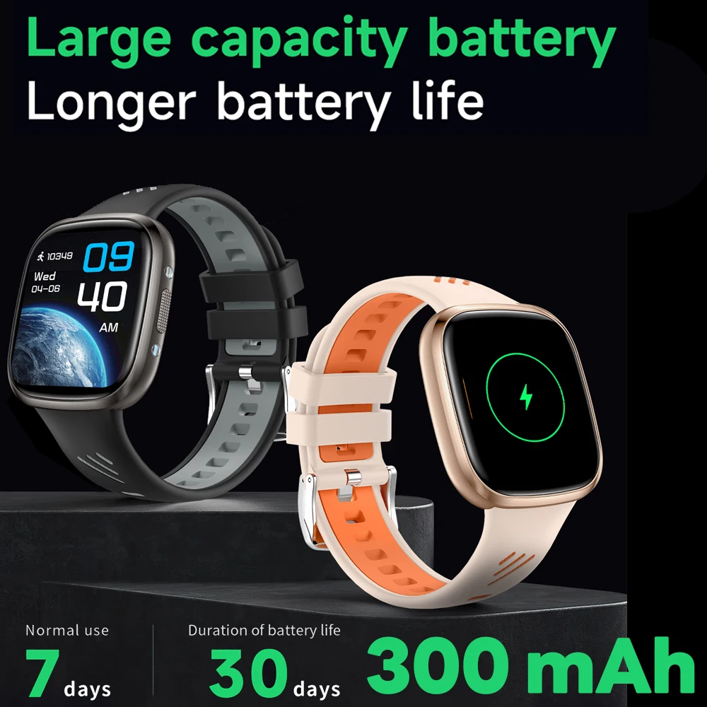 Montre intelligente avec lampe de poche LED pour homme et femme, bracelet de sport, lumière violette, appel Bluetooth, Huawei, Xiaomi, nouvelle mode, 2025