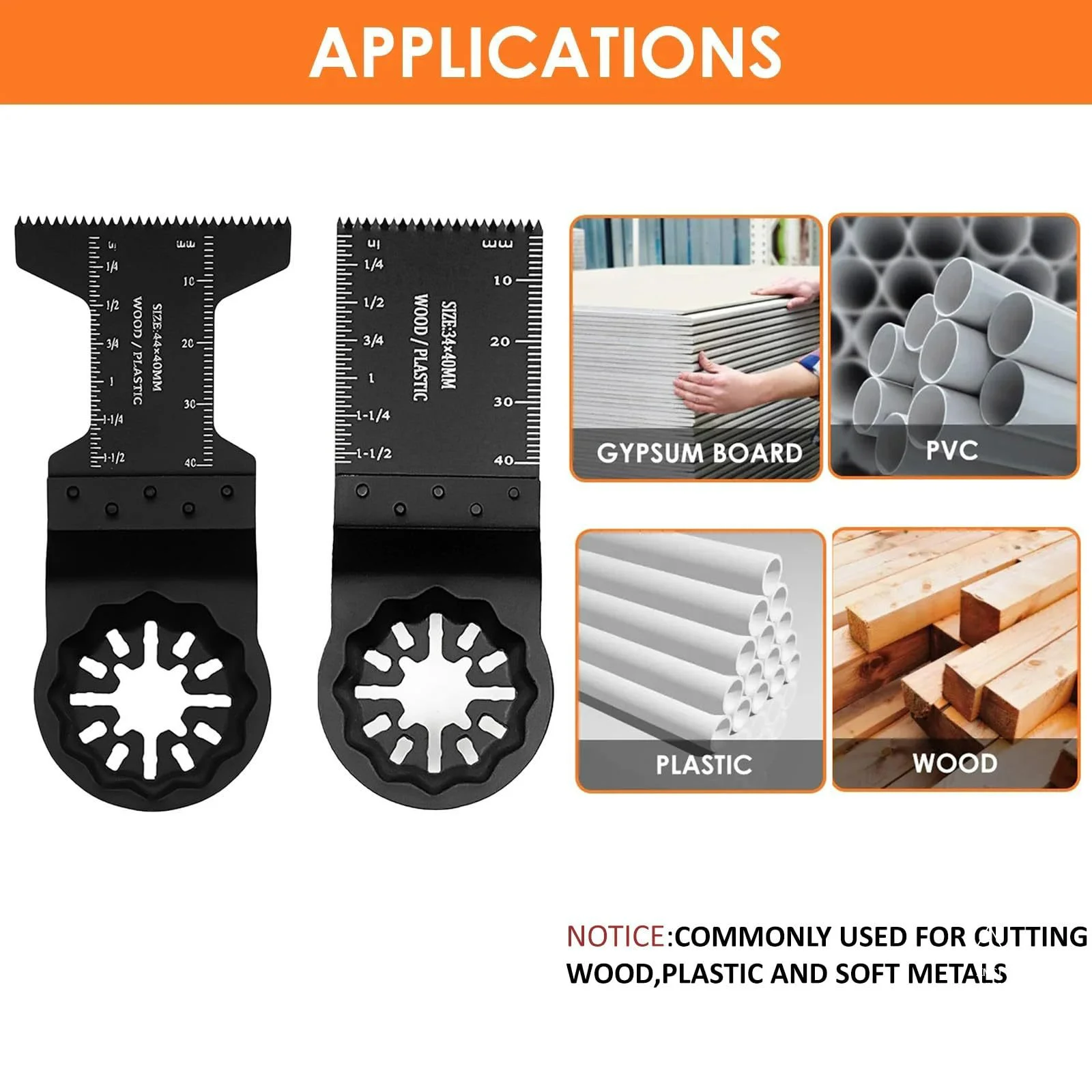 57 قطعة شفرة المنشار متعددة الوظائف دائم النجارة تتأرجح الملحقات ثقب مغلق مشترك أداة السلطة تتأرجح شفرة المنشار #2