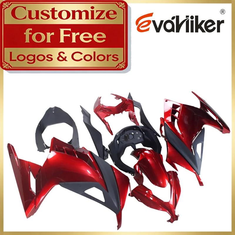 

Motorcycle Fairing For Kawasaki 300 EX300R 2013 2014 2015 2016 2017 red black Injection Mold ABS Plastic Fairing Kit Custom Grap