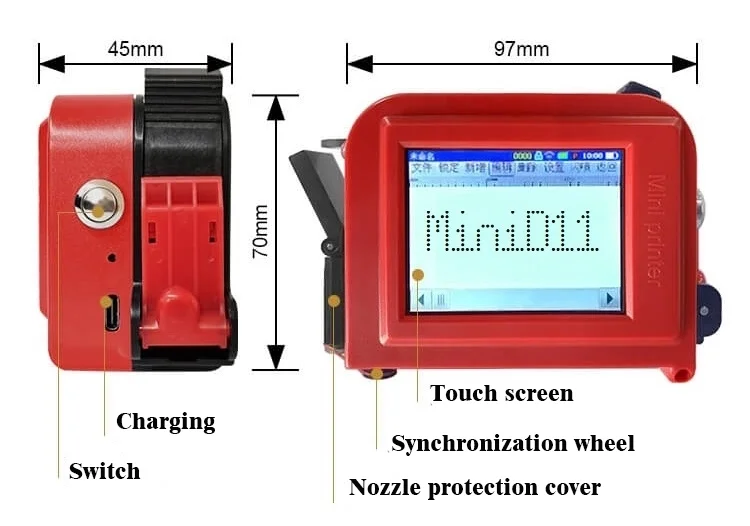 High Quality Portable Inkjet Printers Expire Date Printing for Packing Date Printer Bottle Trade