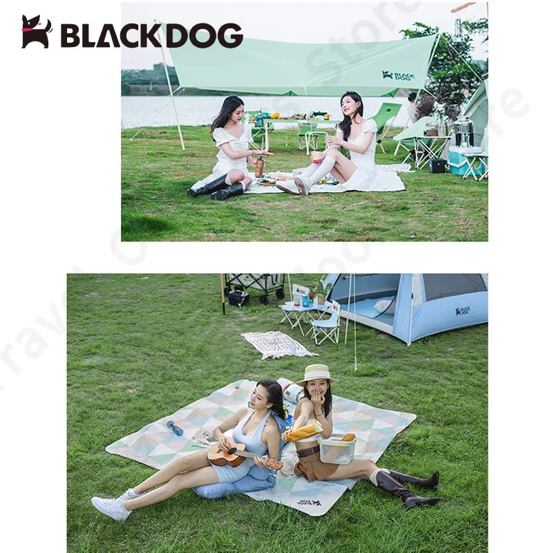 Naturehike Black Dog 2*1.5/2*2 ispessimento esterno impermeabile giardino Picnic Mat Pad portatile lavabile morbido tappetino da spiaggia tappetino da campeggio