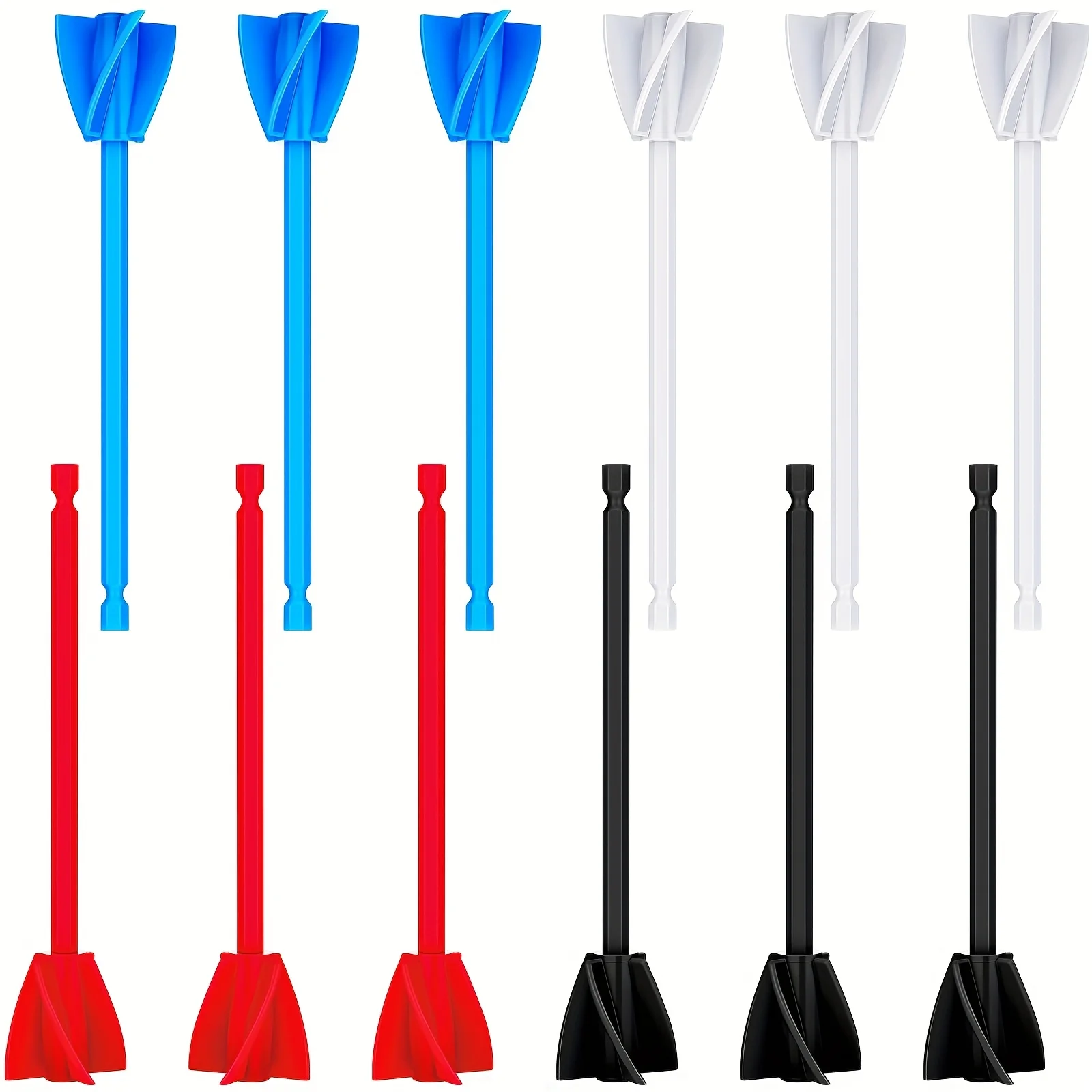 

12pcs Reusable Epoxy Resin Mixer Stirring Sticks Plastic Paint Stirrer Paddles DIY Craft Mixing Rod for Glue Silicone Mold