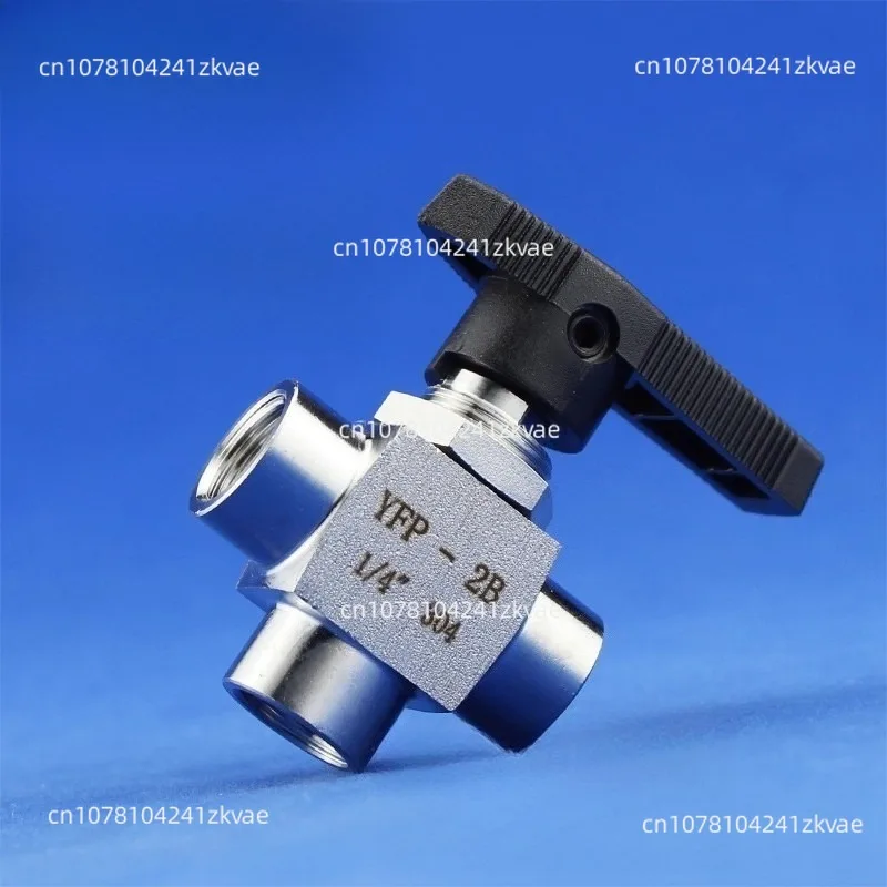 304 سلك داخلي من الفولاذ المقاوم للصدأ صمام كروي ثلاثي الاتجاه YFP-2B صمام أداة لوحة L نوع 3 نقاط