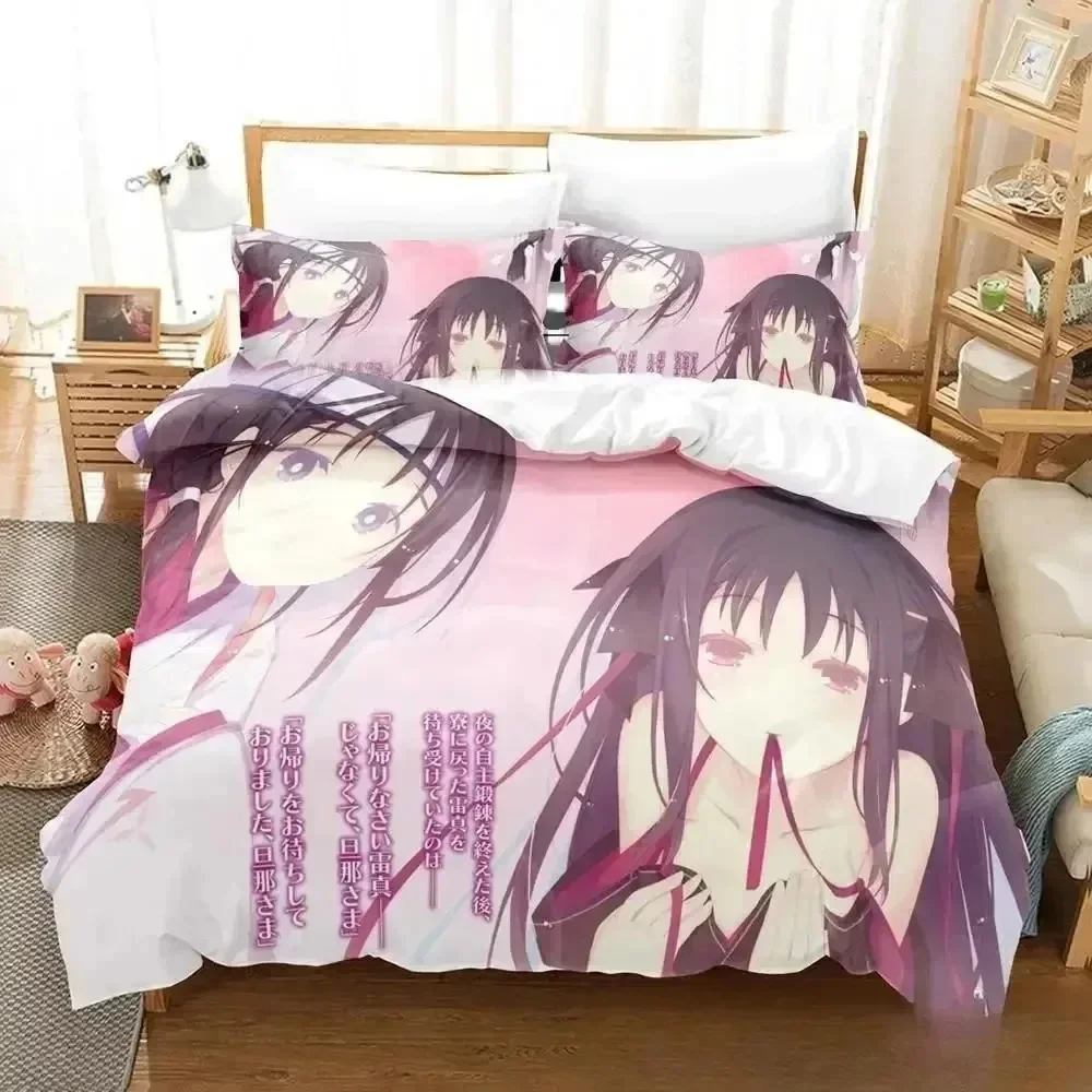 Anime Unbreakable Machine-Doll 3D NEW Duvet Cover Pillowcase Bedding Set Adult Boy Girl Bedroom Decoration Single Double Large