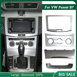 For VW PASSAT B7 Brushed aluminum air conditioning panel frame CD screen frame ashtray cover plate shift handball frame 3AA