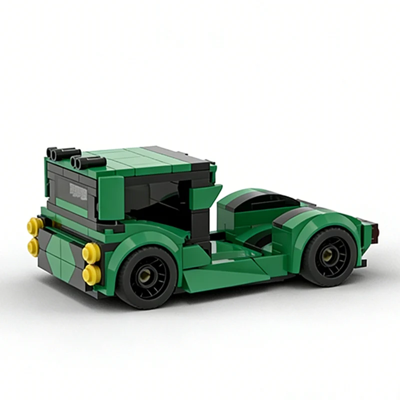 Geschwindigkeit Racing Auto Modell MOC Bausteine Klassische Transport Lkw Modulare Technologie Kinder Urlaub Geschenke Montieren Spielzeug Anzug