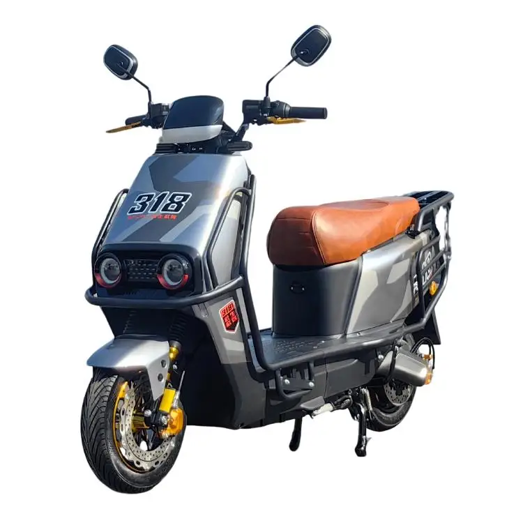 Best Custom Electric Scooter Sportbikes 40-60km/h 1200W 72V Two-Wheeled Adult Motorcycles with Lithium Battery