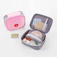 Outdoor First Aid Kit Bag Travel Home Camping Portable Mini Pink Medical Pouch Pill Storage Bags Emergency Survival Kits