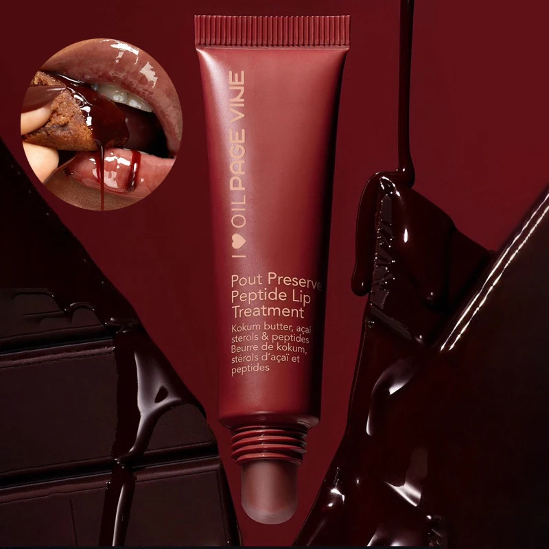 PAGE VINE Manteiga Lip Balm Hidratante Nutritivo Lip Gloss Hidratante Lip Plumping Hidratante Lip Gloss Peptídeo Lip Stain Maquiagem