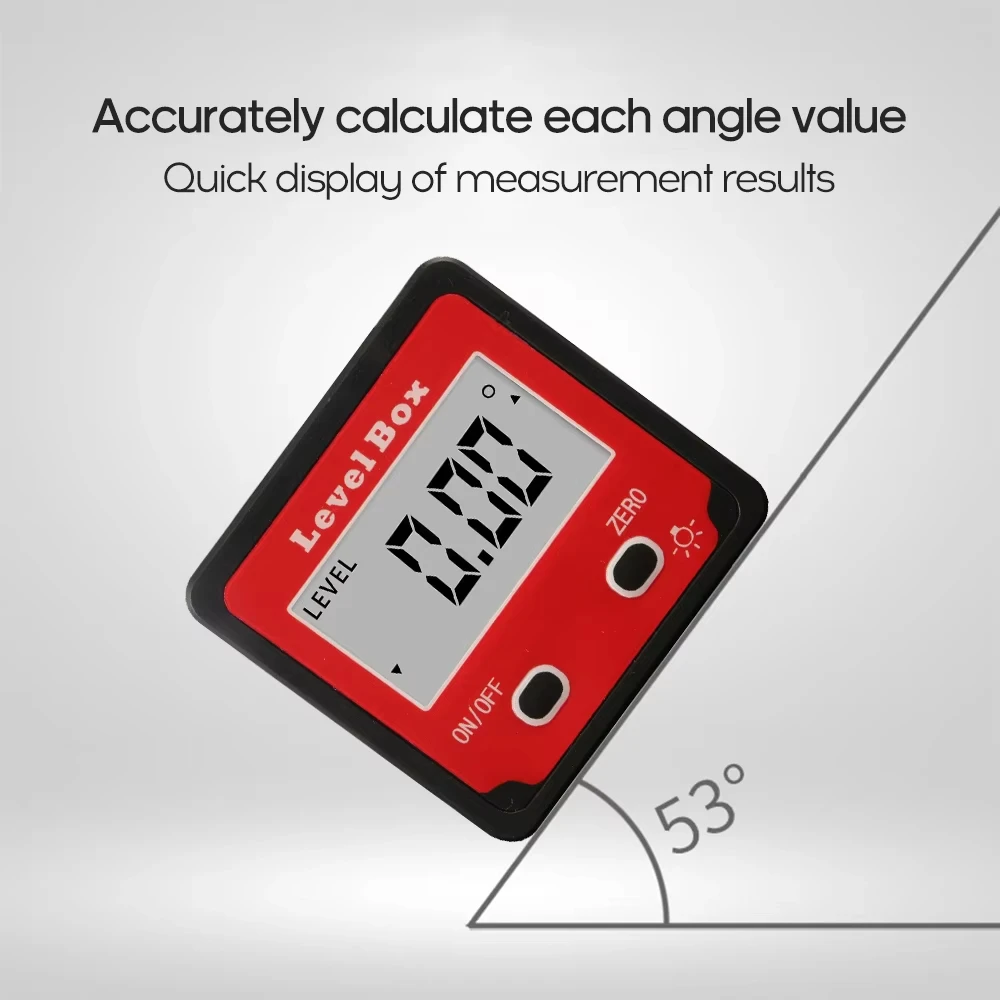 Digital Inclinometer Digital Level Protractor Inclinometer Mag-netic Level Angle Meter Angle Finder Box Angle Measuring Tool