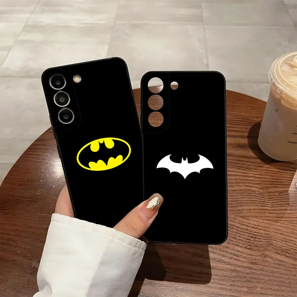 Funda de teléfono con logotipo de Ba-Batman para Samsung S26 S25 S24 FE S23 S22 S21 Plus S20 Ultra Note20Ultra, carcasa suave negra