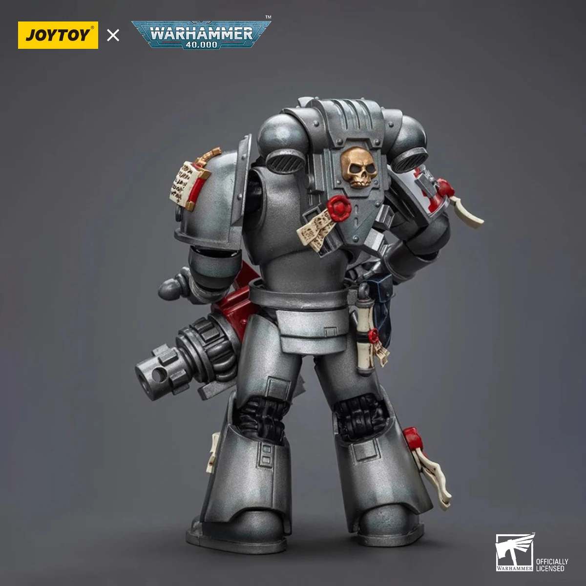 JOYTOY Warhammer 40K Grey Knights Action Figure 1/18 Strike Squad Grey Knight With Psycannon Joints Movable Figurine Model Toys