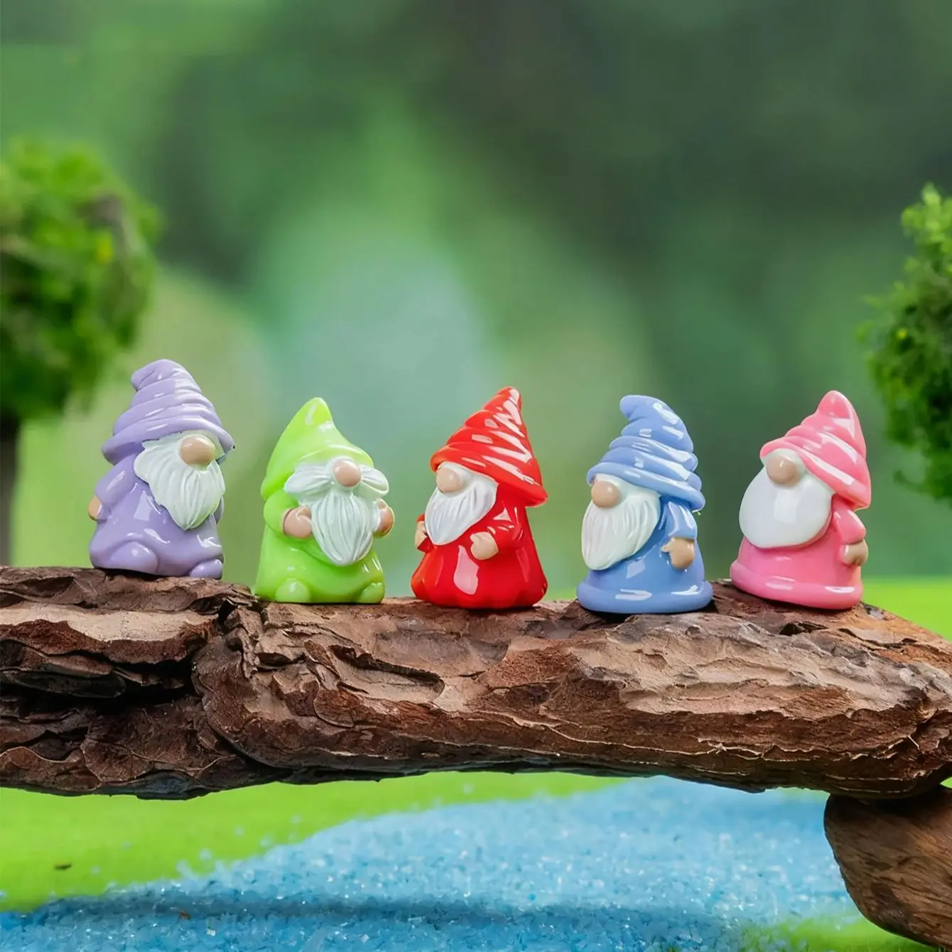 10/20PCS Cute Gnome Figurines Mini Resin Statues For DIY Fairy Garden Micro Landscape Christmas Party Decor