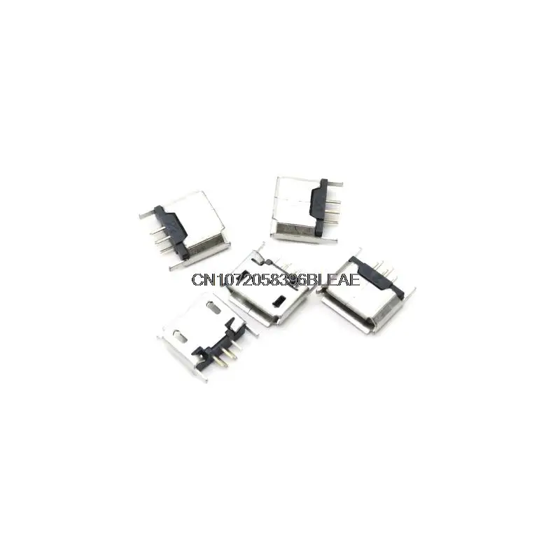 10PCS Micro Socket Connector Type B Female Placement SMD DIP DNIGEF USB Charging Connectors 2PIN SMD/DIP USB 5 Pin SMT