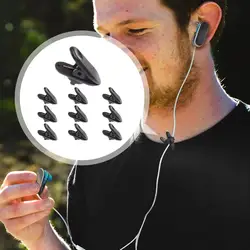 Headphone Wire Clips Wire Headset Clips Cable Clamp Rotate Mount Clothing Clip Earphone Accessories for Walking Exercising