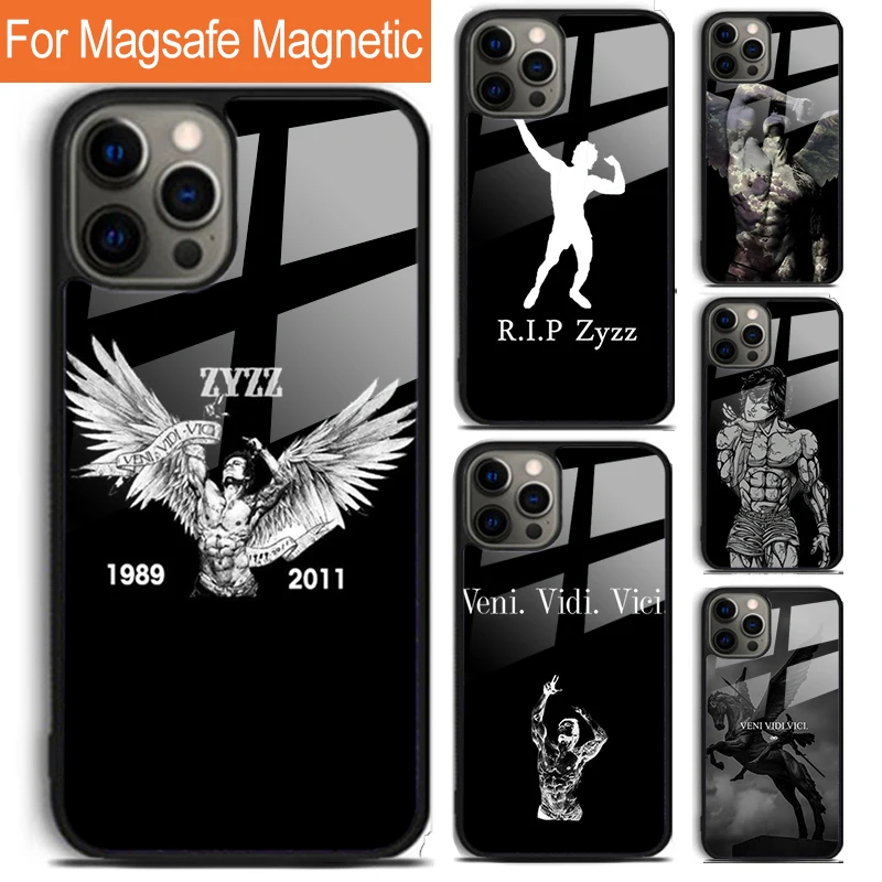 Чехол Zyzz Aziz Shavershian для телефона iPhone 15 14 13 12 11 Pro Max Plus Magsafe, Магнитный чехол для беспроводной зарядки