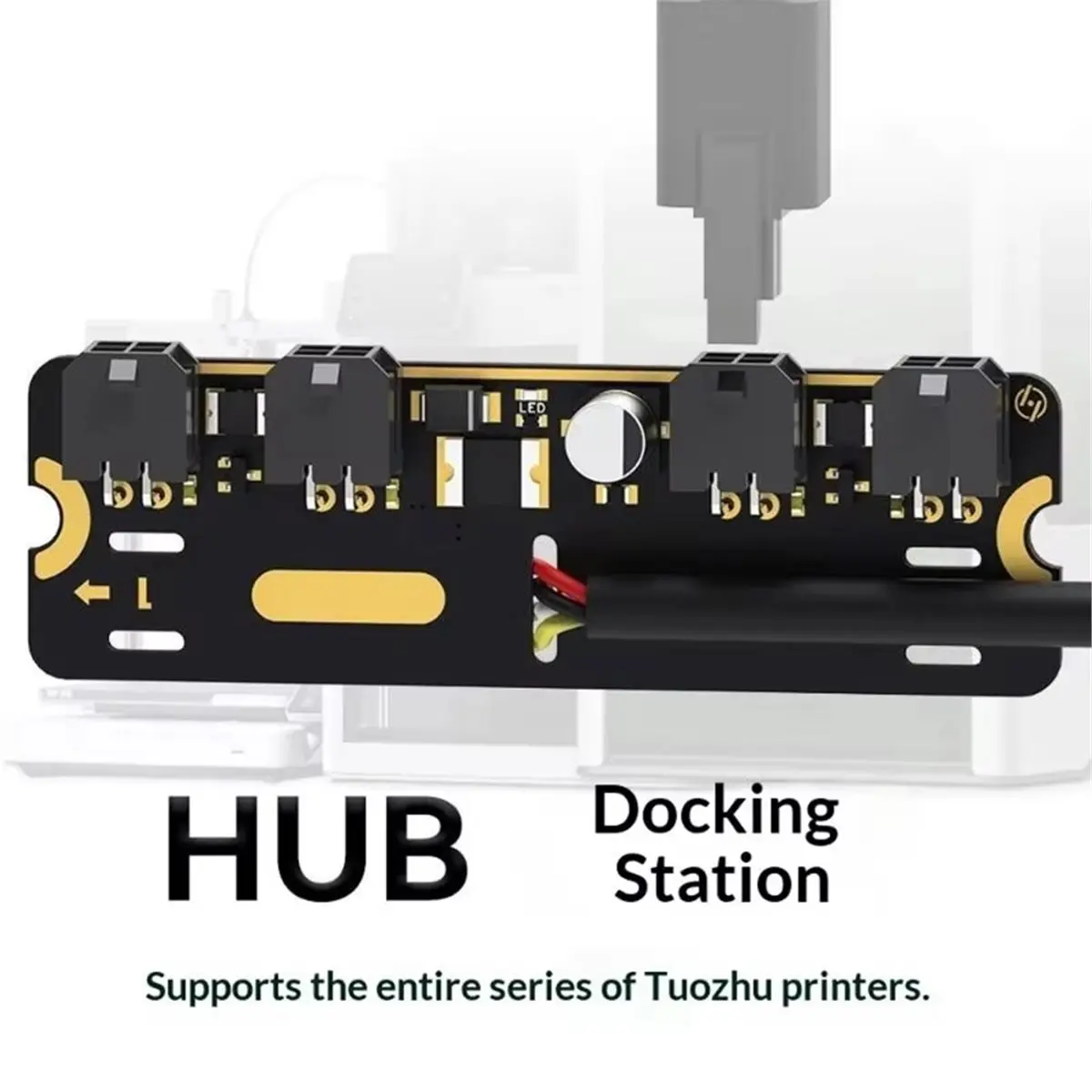 For 4-Port Expansion Hub with Power Signal Protection for All 3D Printer Accessory