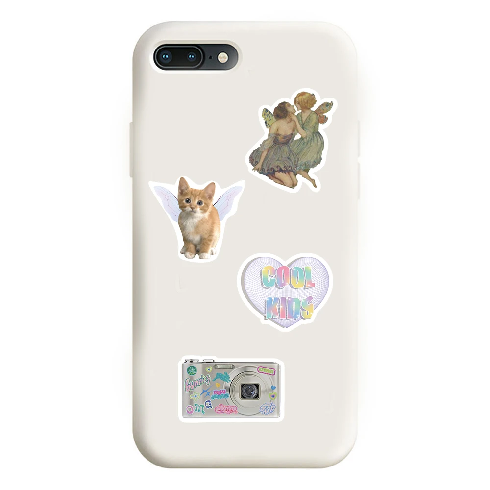 สติกเกอร์ลายกราฟฟิตี้สไตล์ Vapor Wave Y2K 50 ชิ้น สำหรับตกแต่งเคสมือถือ แก้วน้ำ กีตาร์ สติกเกอร์กันน้ำแบบสร้างสรรค์