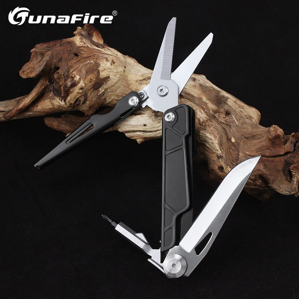 Multifunctional Scissors Mini Portable Stainless Steel Multipurpose Folding Scissors Knife Outdoor Camping Rescue EDC Multi Tool