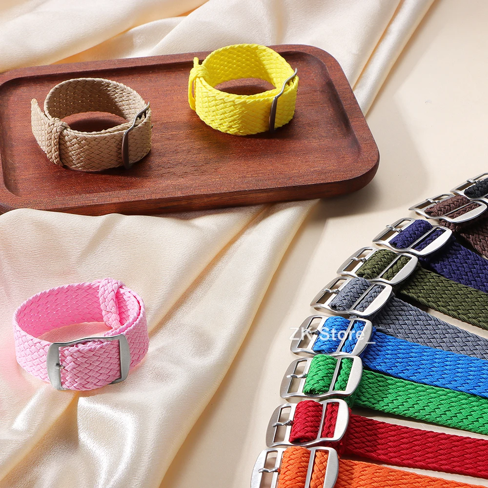 النسيج المنسوجة حزام ساعة نيلو - مراجعة Perlon Strap Woven وسعره
