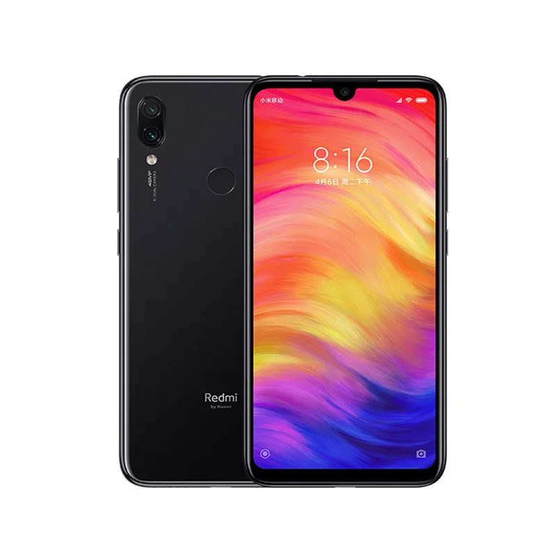 Global firmware Xiaomi Redmi Note 7 6G 64G Cellphone Original Smartphone Snapdragon 660 Posterior fingerprint used phone