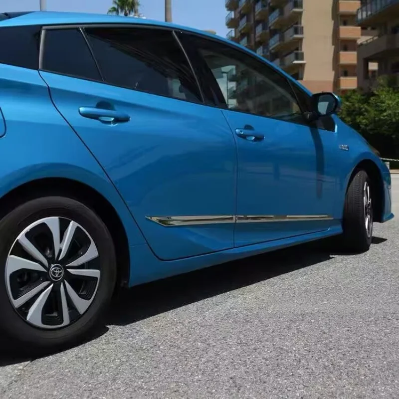 

For Toyota Prius 50series Hatchback 2019 2020 Chrome Side Door Body Molding Line Cover Trim Car Exterior Accessories