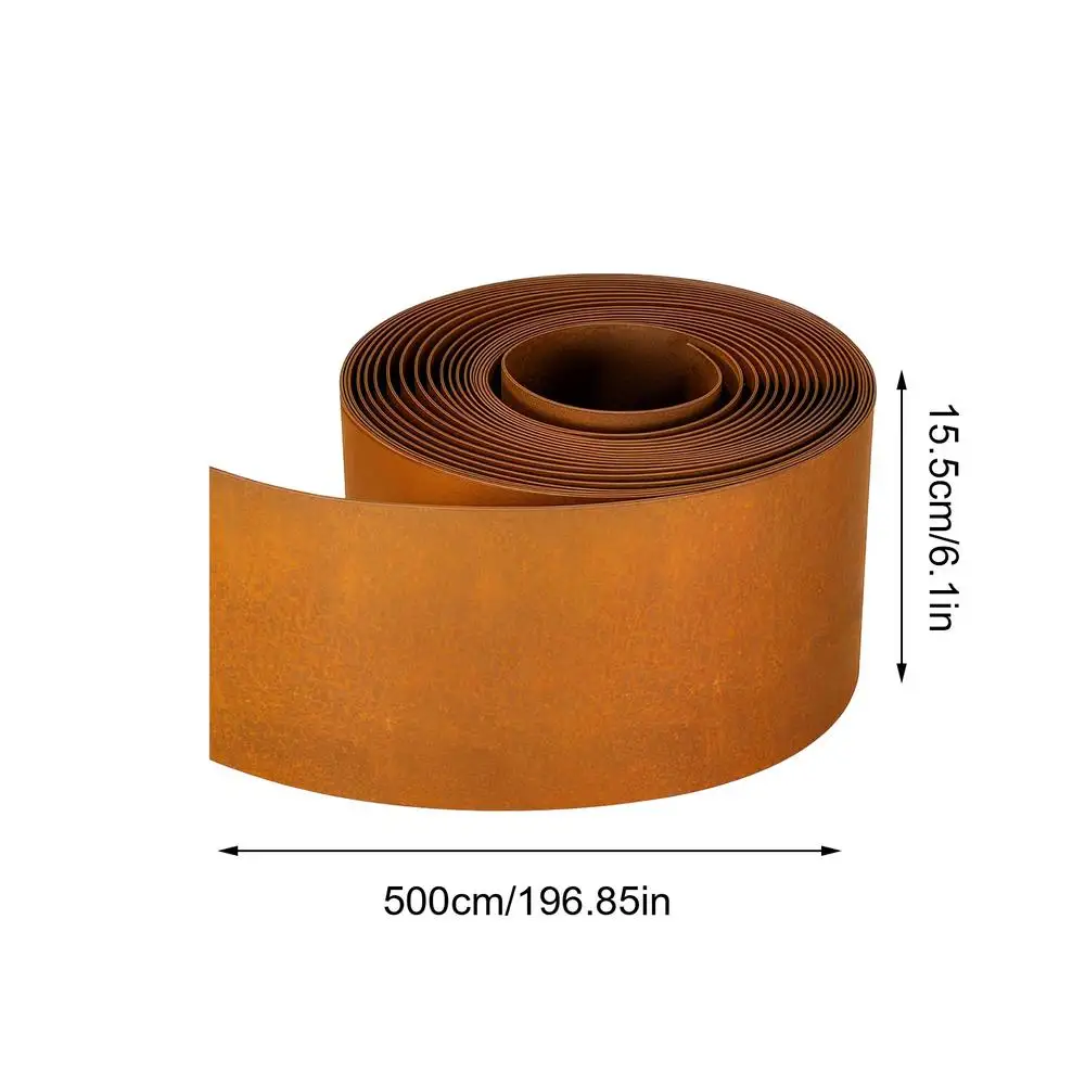 Garden Border Lawn Edging Multi Edge Modern Tall Metal Steel Edge Weathering Resistant Steel for Greenhouse Garden Yard Patio image 3