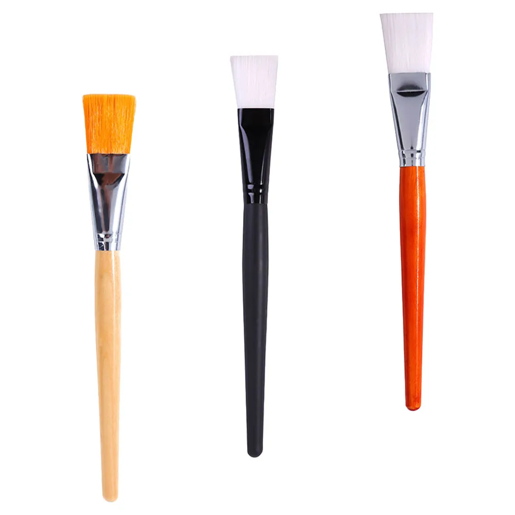 3 uds cepillo de belleza cepillo de fibra suave herramienta de belleza aplicador Facial herramienta de máscara fácil de limpiar almacenamiento uso diario